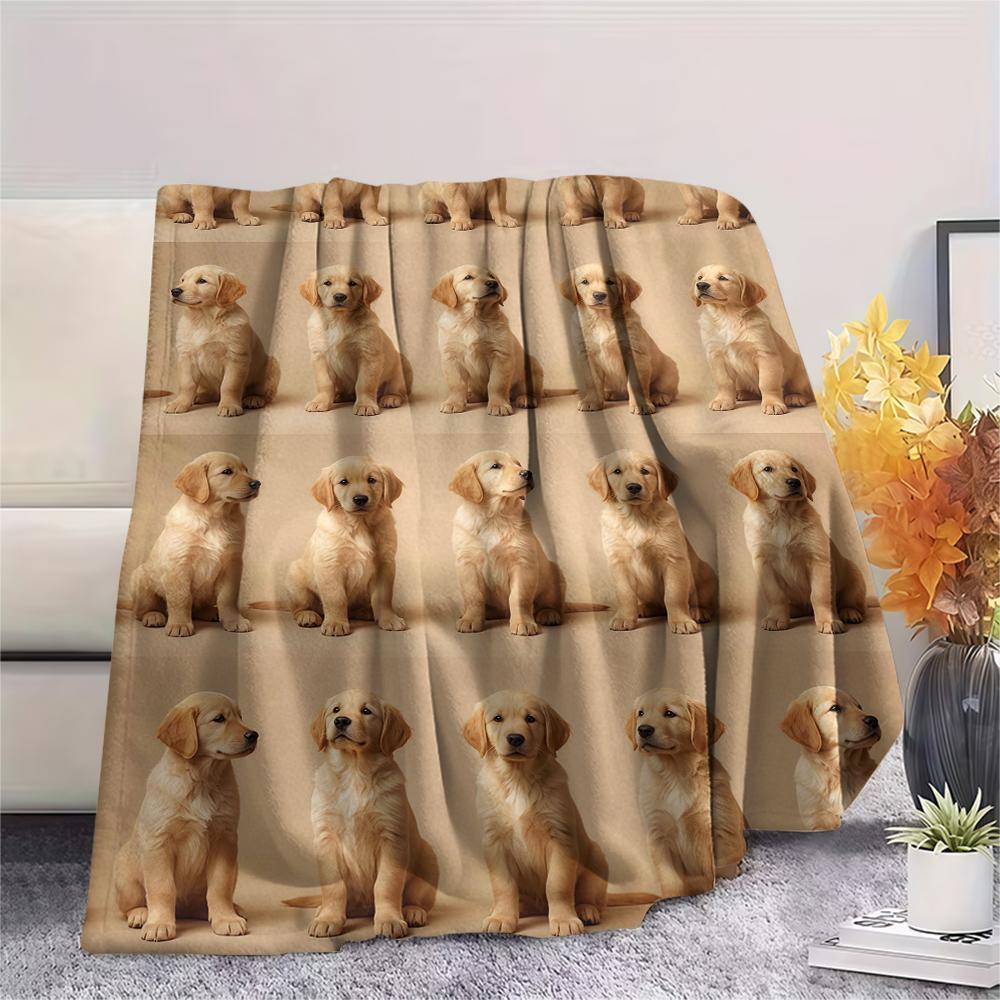 Cute puppy and kitten ID photoPrint Flannel Blanket,High quality Comfortable for All Seasons,Home Decor,Warmth and Comfort,Perfect for Christmas Gifts
