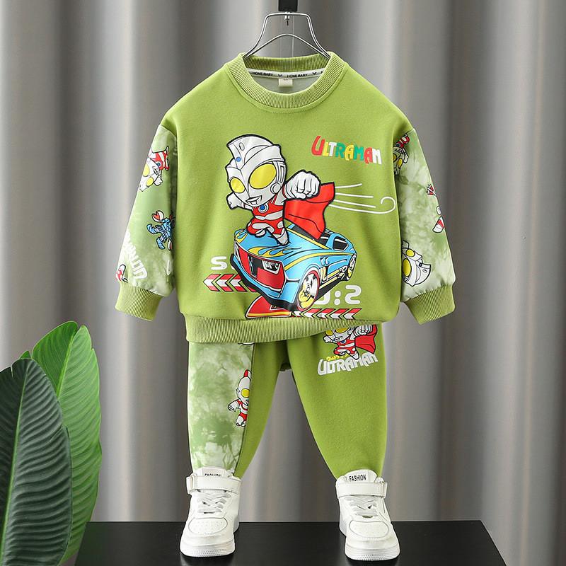 Stylish Ultraman Boys Clothing Set For Kids Spring And Autumn 2024 Comfortable Outfit
