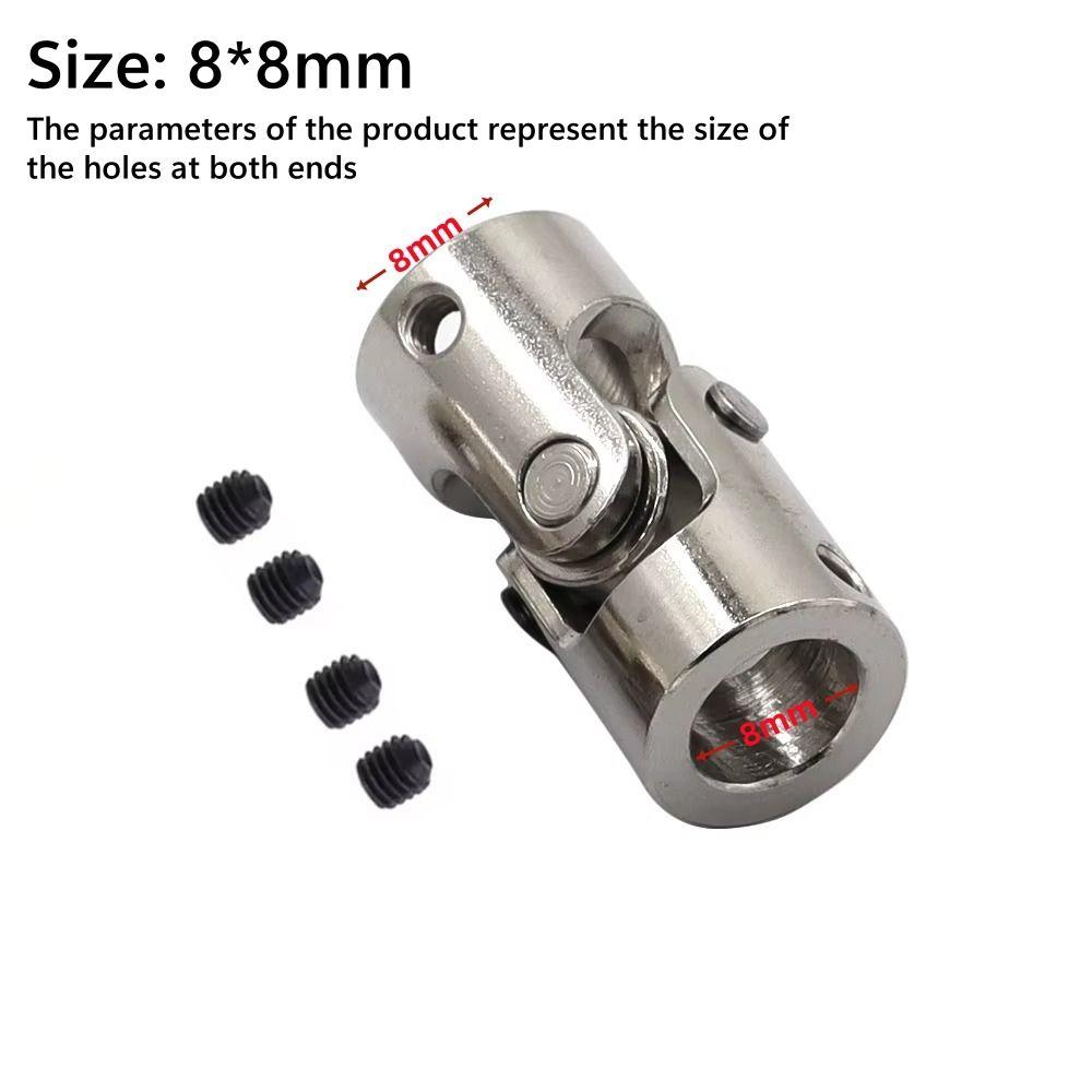 2.3/3/4/5/6/8/10/12mm Motor Connector Silver Joint Coupling Gimbal Shaft Coupler  for RC Car Boat