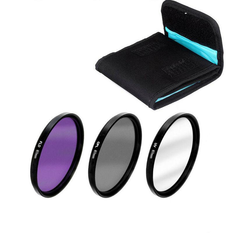 

3 in 1 37 43 46 49 52 55 58 62 67 72 77 82mm Lens Filter Kit UV CPL FLD Set with Bag for Cannon Sony Pentax Nikon Camera Lens 37mm