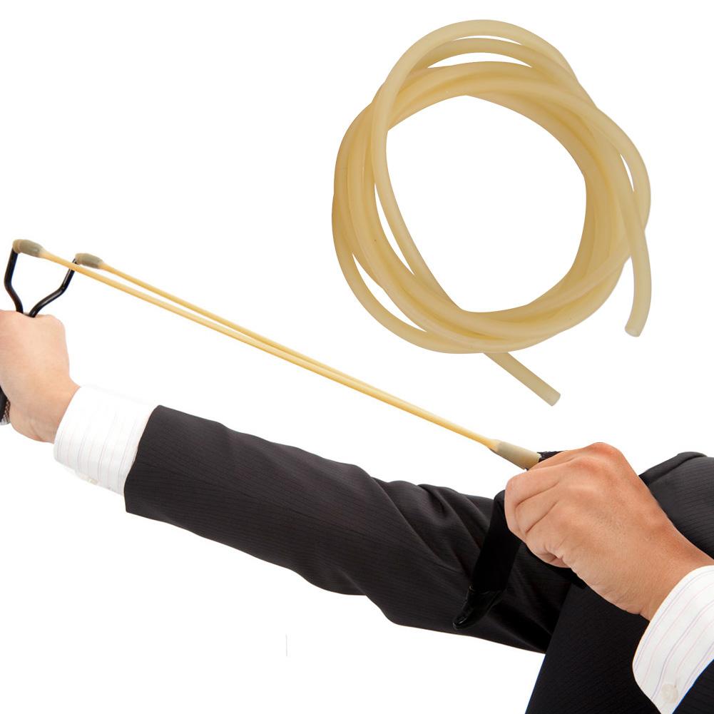 1 3 5M Natural Latex Elastic Soft S Tube Tubing Band for Hunting Shooting (1m)