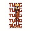 Italian Funny Meme Tungtungtung Sahur Design Beach Towel Sports Travel  Swim Pool Yoga More Suitable for Summer