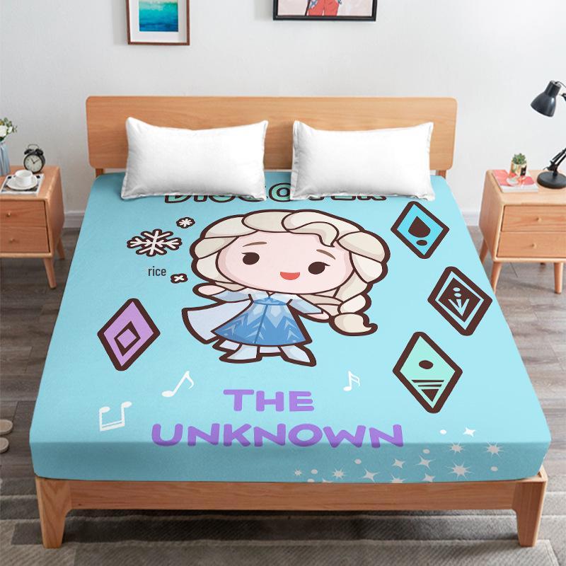 Elsa Princess Children's Bed Cover for Student Dorm Mattress