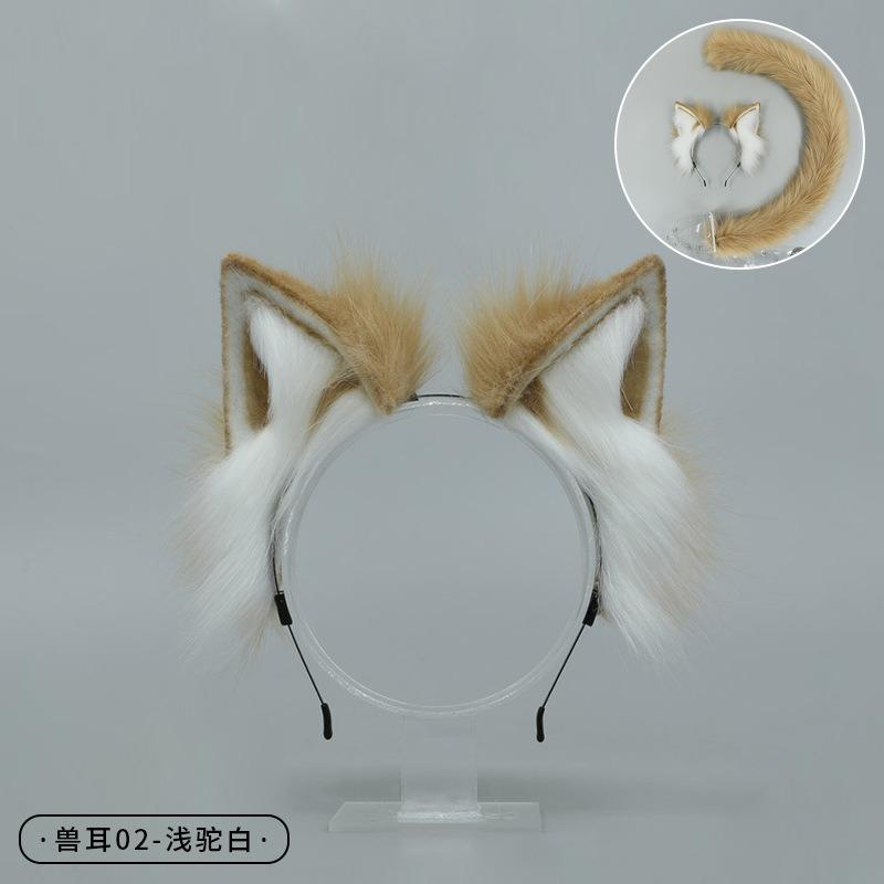 Handmade Animal Ears Headband Olita Headgear Cat Ears Fox Plush Hairpin Hair Accessories Handmade Imitation Animal Ears