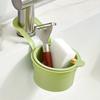 2pcs Multi Purpose Hanging Filter Sink Basket Push button drain and storage design, split filter, one second installation, durable plastic, kitchen