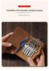 Retro Crazy Horse Leather Key Holder - Men's Genuine Leather Waist Pouch, Access Card Key Cover, Home Key Storage Bag.