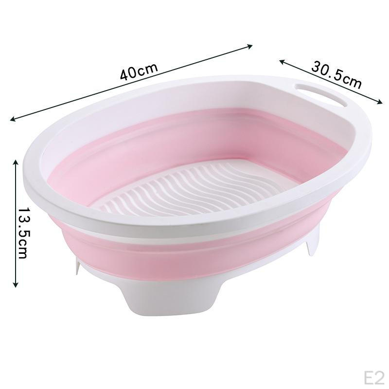 Washboard Basin Fold Washtub Space Saving for Bathroom Home Household Laundry Room