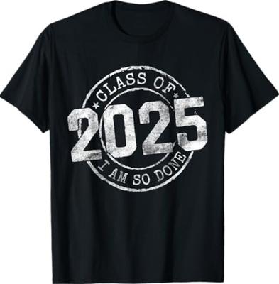 Done Class Of 2025 Senior 2025 Graduation 25 Graduation Gift T-Shirt Unisex T-Shirt