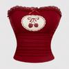 European and American Retro Y2K Street Sexy Strapless Vest