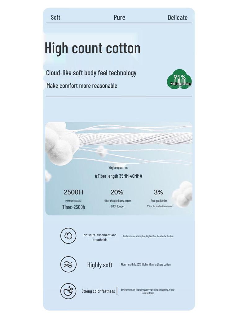 MIIOW Men's 60S Combed Cotton Antibacterial Underwear 4-Pack