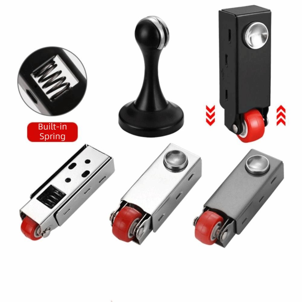 Smooth Rolling Sliding Door Bottom Guide Wheel Silent Fixed Roller Door Stop Pulley Office Use