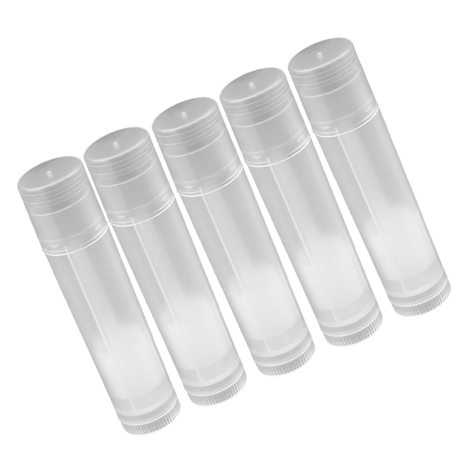 

Lot 100PCS 5ml Clear Black White Empty lipstick Lip Balm Container Tube