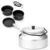 Cooking Pots Pans Kettle Set Lightweight Portable Camping Cookware Mess Kit for Camping Hiking