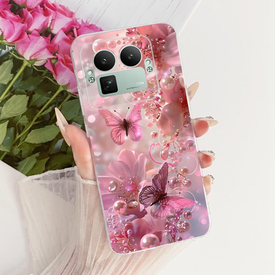 For Realme GT8 Pro 2025 Case RMX5210 Popular Flower Bowknot Soft Slim Silicone Back Cover For Realme GT 8 GT8 RealmeGT8 5G Coque