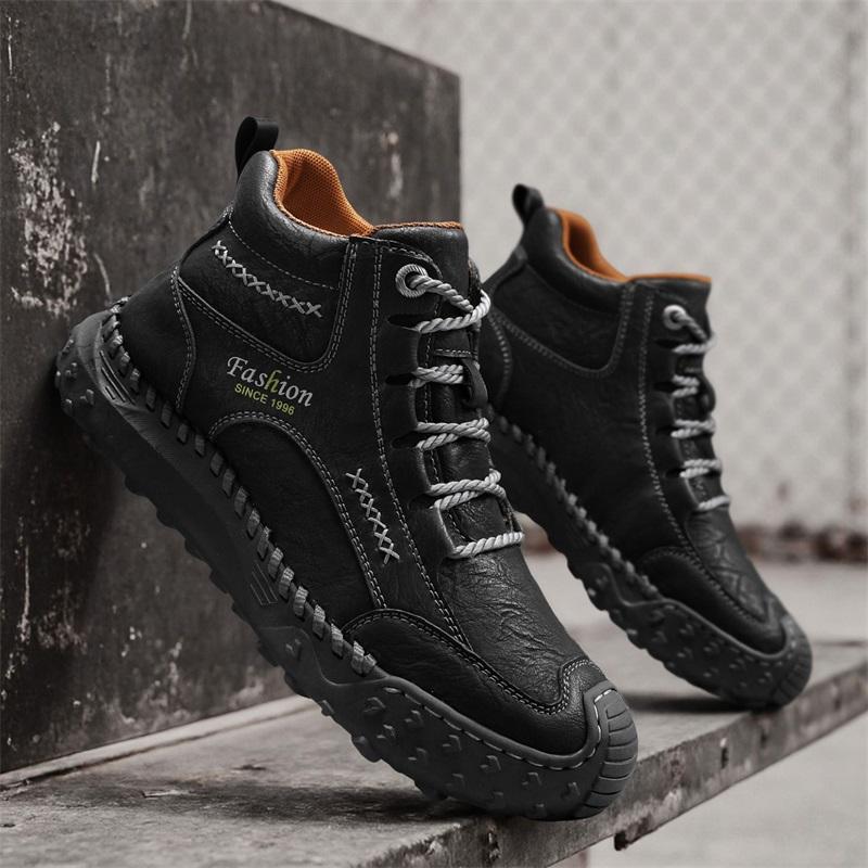 Autumn /Spring Mens Handmade Boots  Comfortable Ankle Boots for Men Casual Shoes Tooling Shoes  Mens Chelsea Ankle Boots