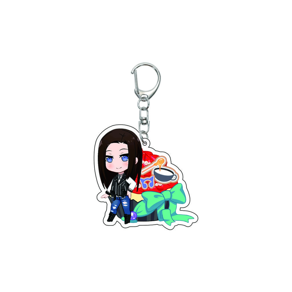 55MM Anime banG Dream Keychain Toyama Kasumi/Saya Yamabuki/Hanazono Tae Key Chain Acrylic Model Plate Christmas Gifts