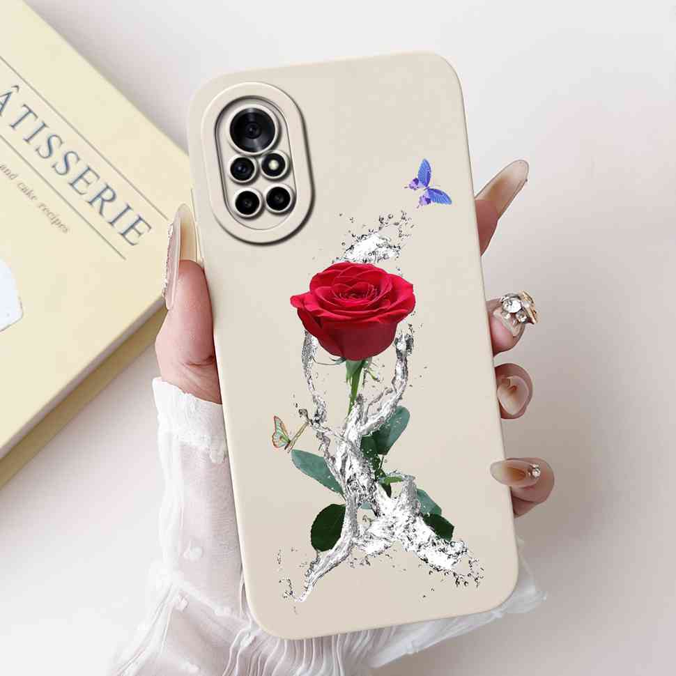 For Huawei Nova 8 Case Cute Painted Cover Soft Silicone Case For Huawei Nova 8 8i 8E Back Cover TPU Fundas Shockproof Bumper
