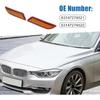 Bumper Reflector Side Marker 63147274521 63147274522 Front Reflector For BMW 328I 2012-2015 Plastic (Set Of 2)