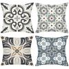 Bohemian Floral Tile Pattern Pillow Covers Pattern Cushion Cover Suitable For Sofa Bedroom Car Pillow Cover