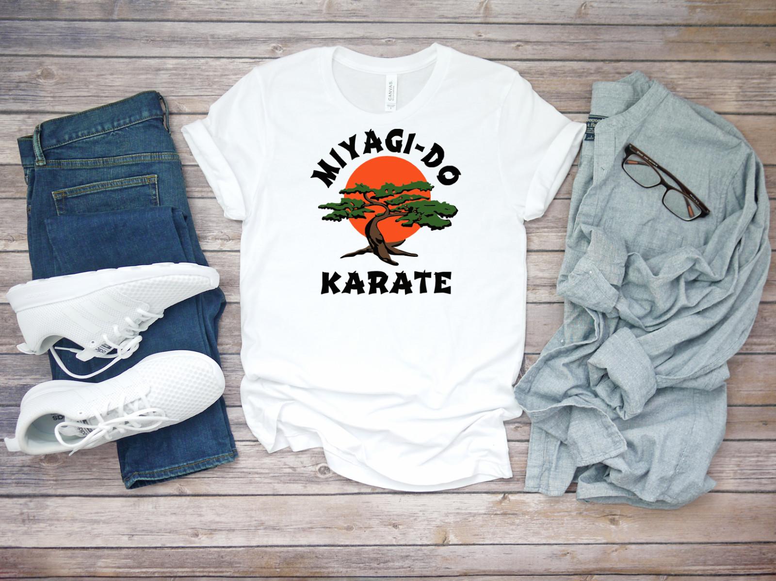 Karate Kid MIYAGIDO Sleeve White Men T-shirt K985 XXL