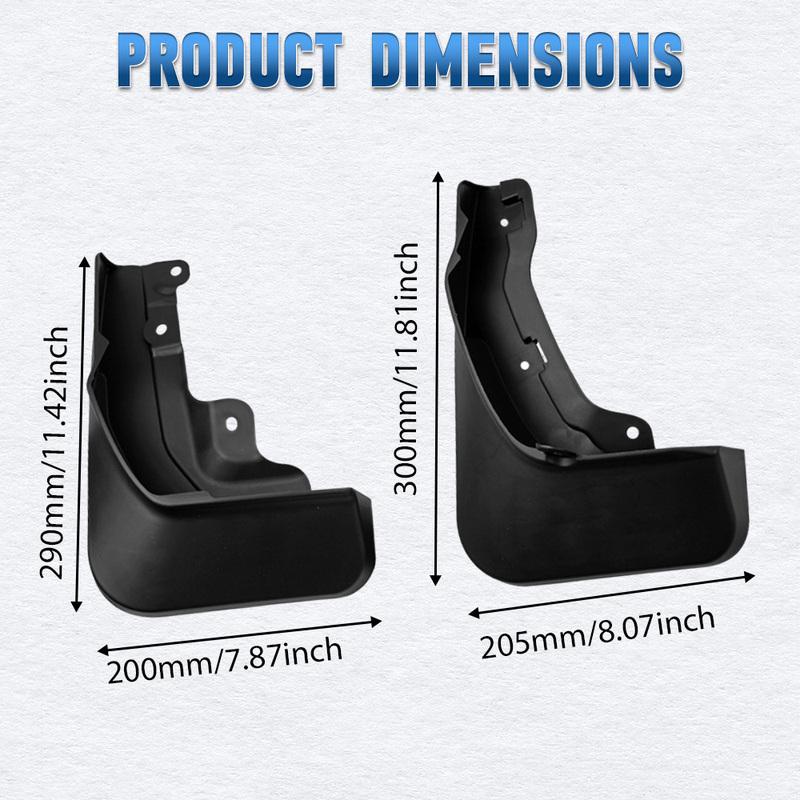 Car Mud Flaps Splash Guards Mud Flaps Splash Guards Mud Flap Kit Front Rear Fenders for Honda CRV CR-V -2025