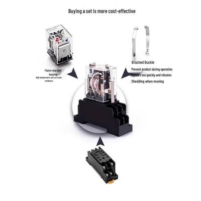 Jiangyi 14-Pin AC/DC Electromagnetic Intermediate Relay