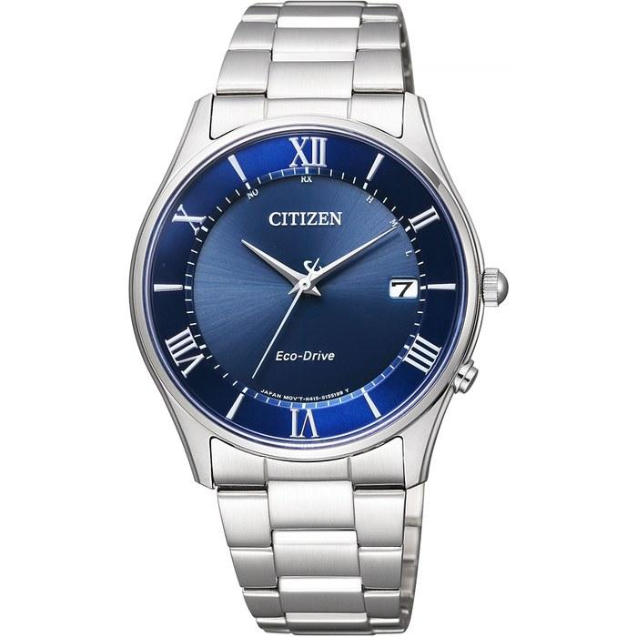 Citizen Citizen Collection AS1060-54L Men s Eco-Drive Radio Watch Silver/Blue