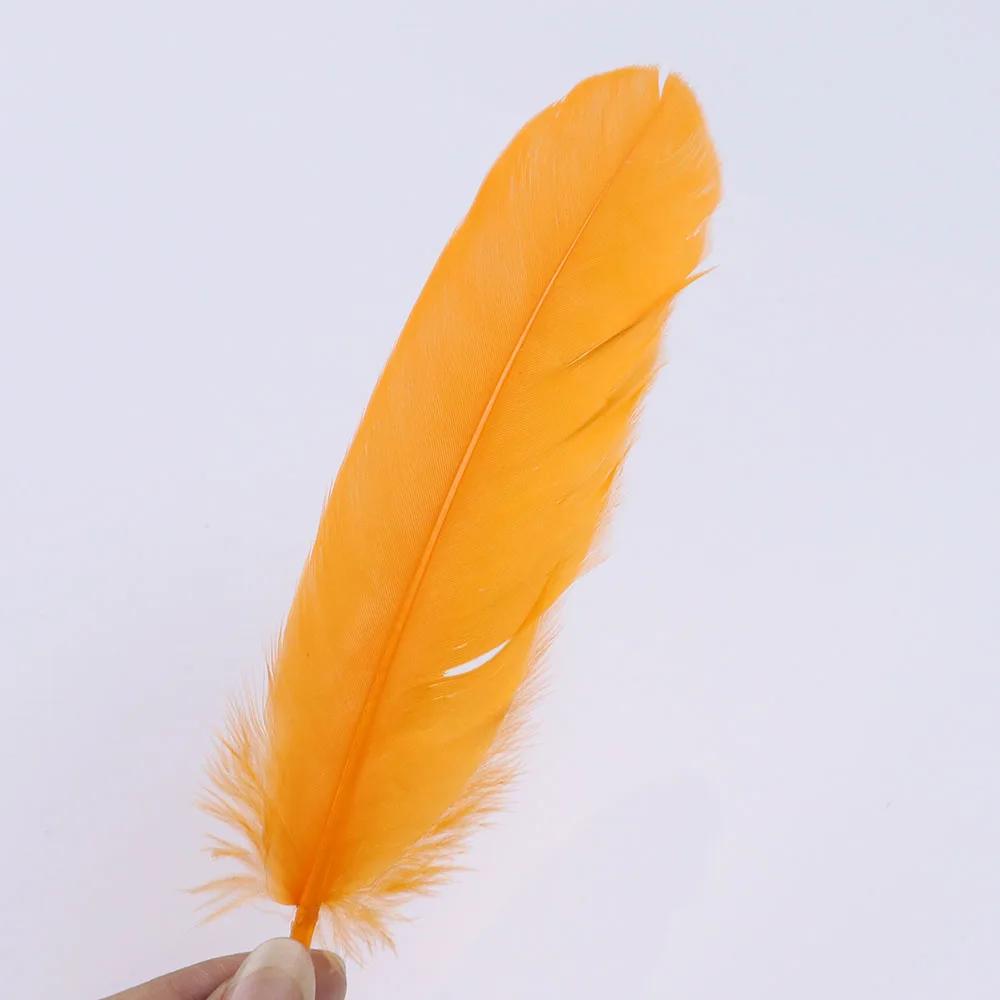 Premium White Swan Goose Feathers 15-20cm 50PCS/Lot 28 Colors for Jewelry Making Wedding Decor Crafts DIY Feather Accessories