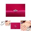 Fashionable And Elegant Diamond-encrusted Ring For Women Adjustable Six-claw Opening Ring