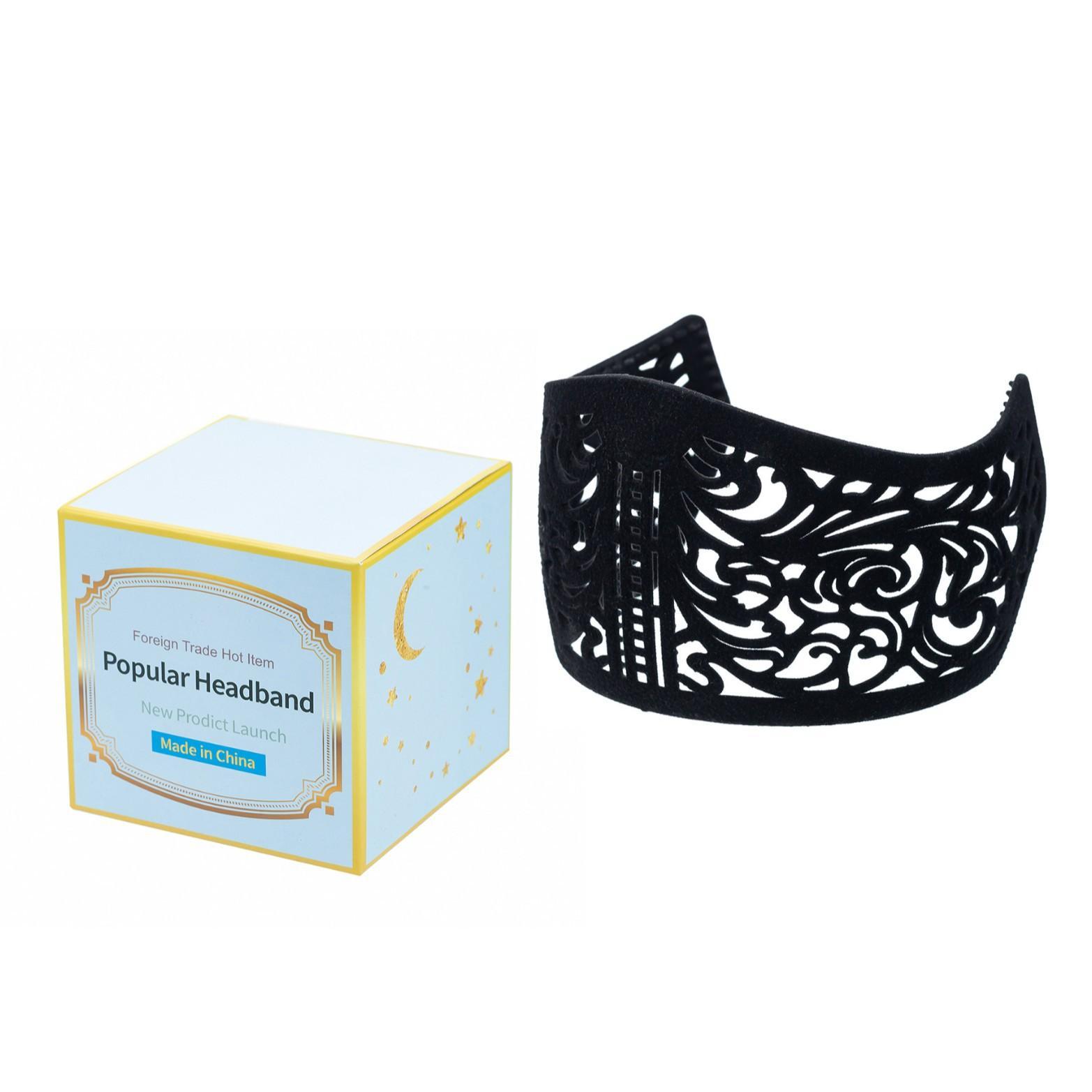 Toothed Anti-slip Headband for Fixing Headscarf Widened Windproof Mini Crown Multifunctional Headscarf Hairband