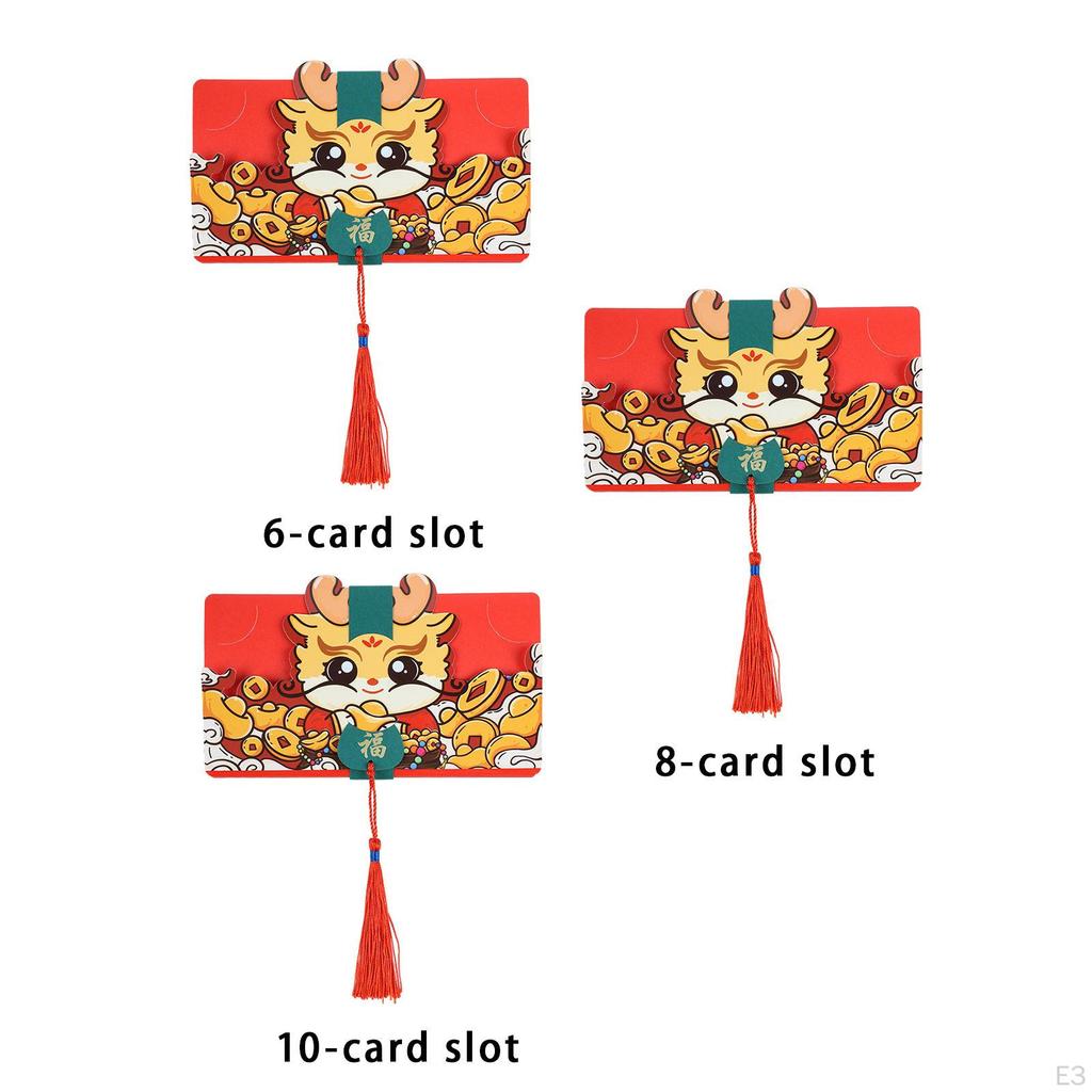Chinese Year Red Envelope Hong Bao Folding Packets Gifts Wishes Pockets