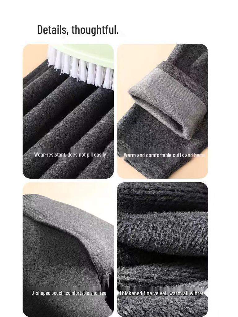 Set di Biancheria Intima Termica Invernale con Fodera in Pile da Uomo: Pantaloni e Top Caldi Autunnali per il Freddo.