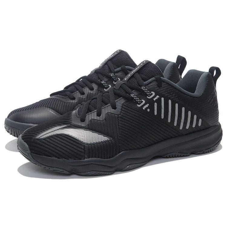 Li Ning Chameleon Ranger 4.0 TD Cushioning Slip Resistant Abrasion Resistant Low Top Badminton Shoes Men's Black AYTP031-11