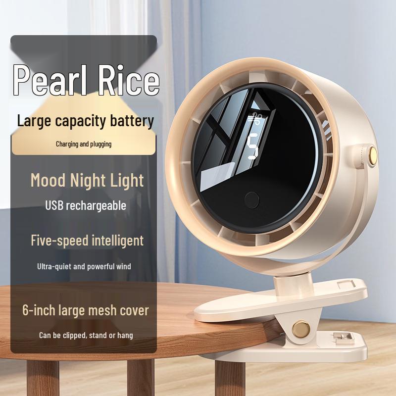 Yabuka Portable USB Clip-On Desk Fan