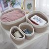 Large Cotton Rope Woven Storage Basket for Toys, Clothes, and Sundries