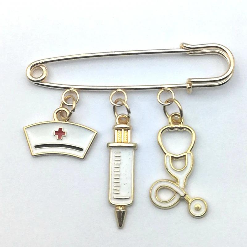 Medical Staff Multi-accessory Brooch: Nurse & Doctor Pin for Clothing