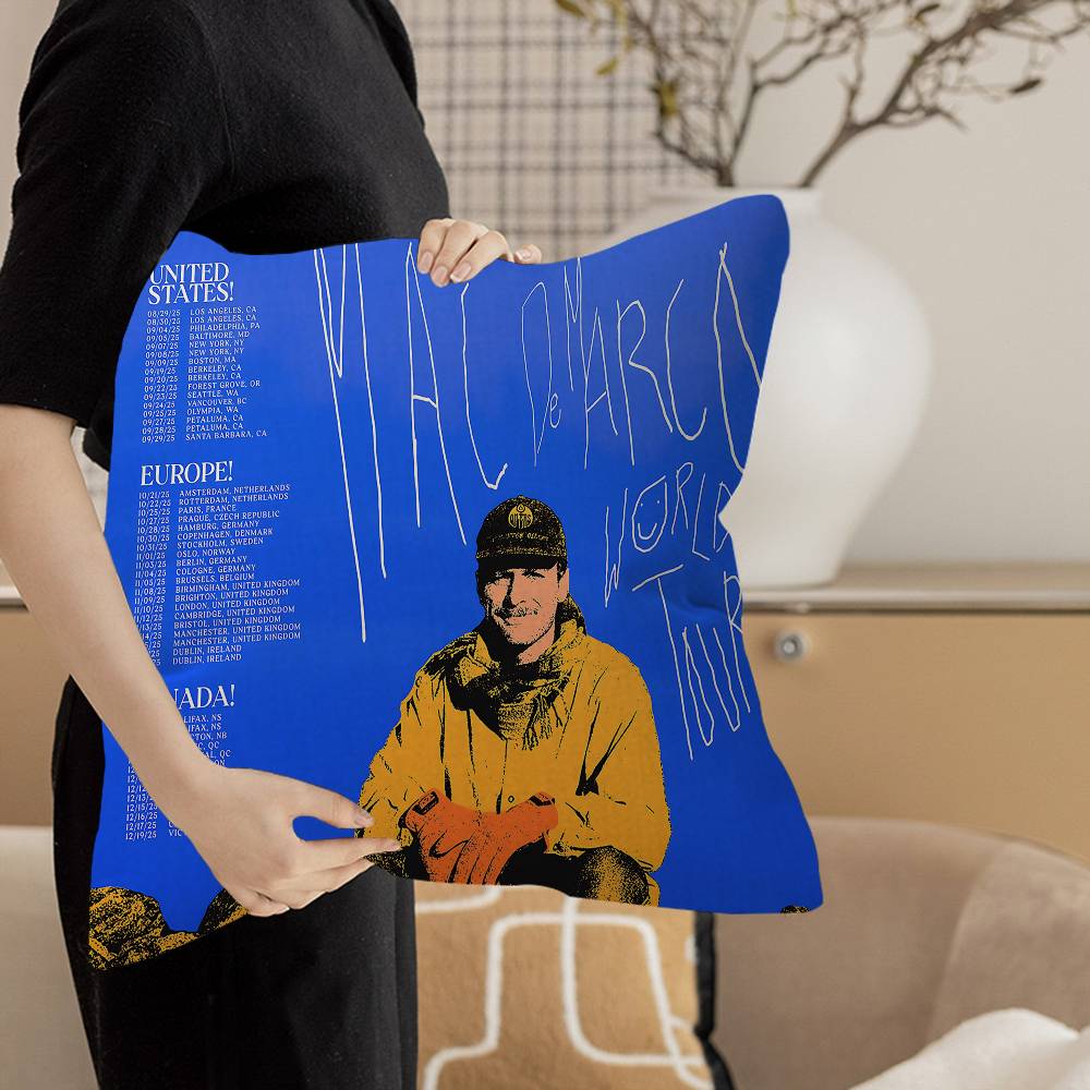 

Поп-рок комик певец Мак Демарко Наволочка Дюймы Фермерский декор Домашние наволочки для диванных украшений 12x12Inch