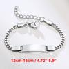 Vnox Mom Daughter Anti Allergy Stainless Steel Baby Bracelets Personalize Name Birth Date Bar Custom Girls Boys Baptism Gifts