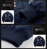 [ANGELCITY] MA-1 Jacket Men's Reversible Jumper Quilted Jacket MA-1 Blouson Flight Jacket Military Jacket L176 (Black, 3XL)
