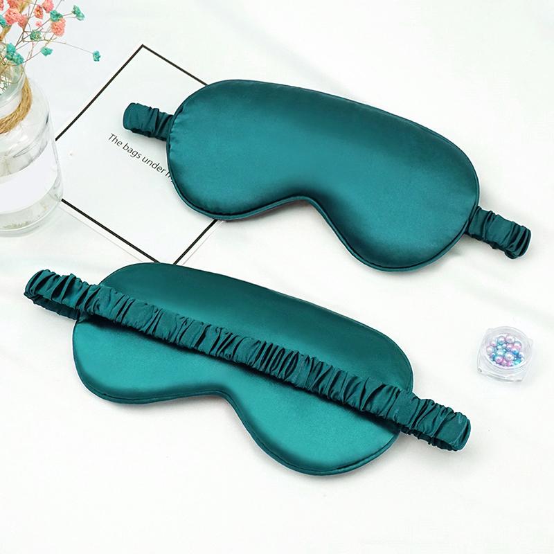 Eye Mask For Sleeping Silk Cover With Elastic Strap Effective Shading Blindfold For Women Men Travel Eyepatch Relax Eyeshade