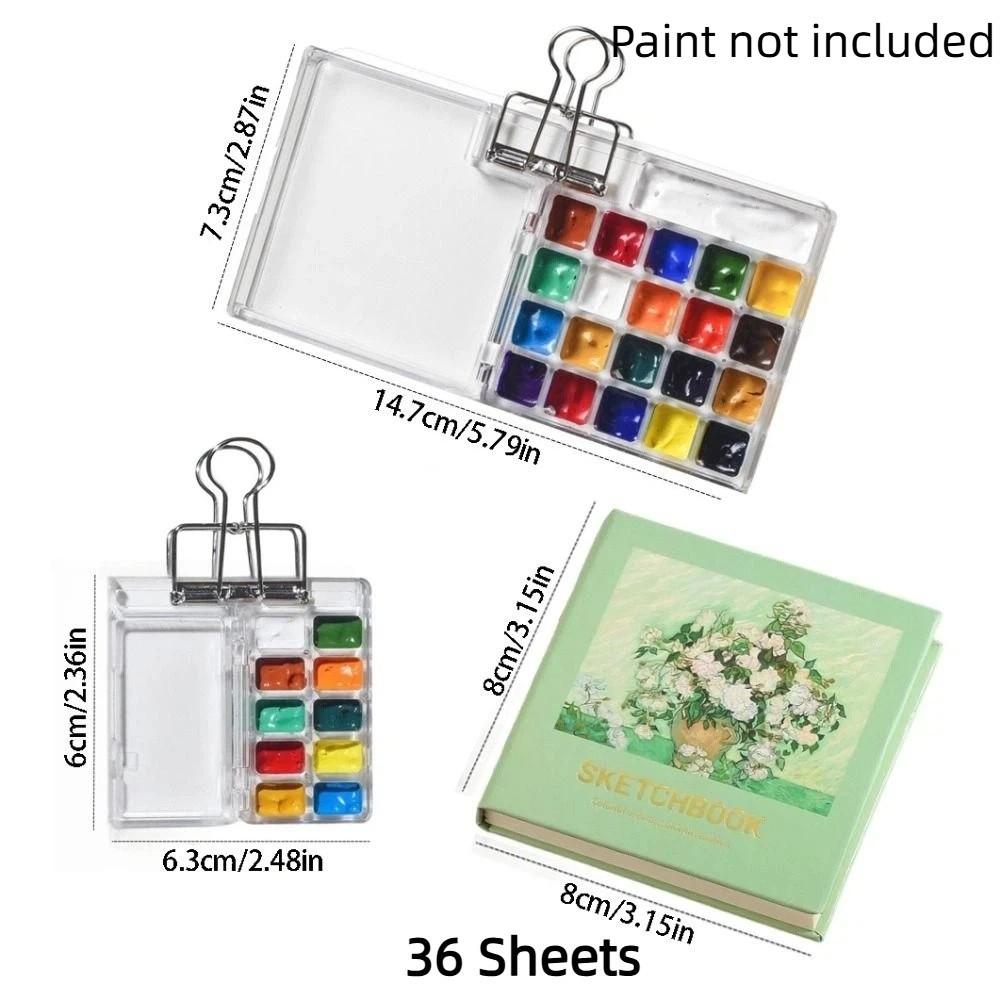 10/21 Grid Watercolor Paint Palette Mini Travel Painting Tray DIY Empty Paint Box  Artist