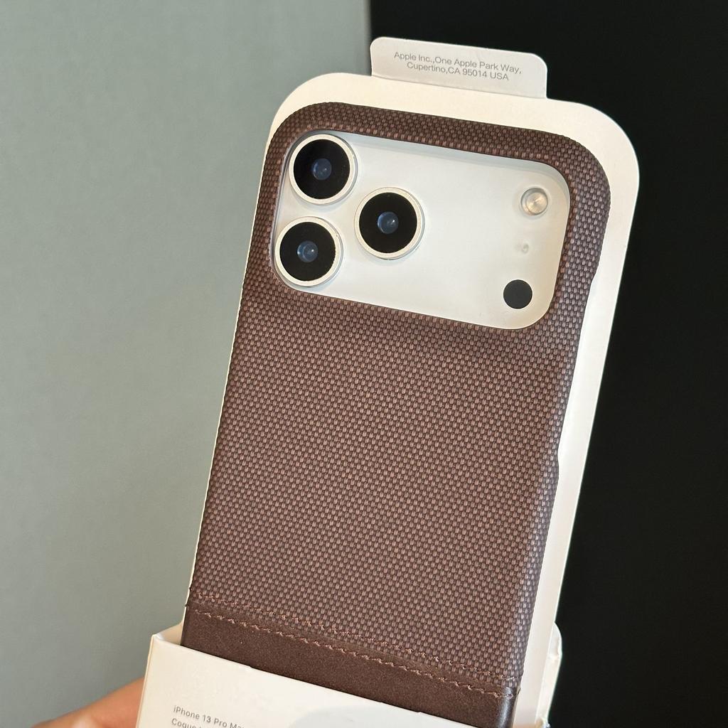 Original Splice Fabric Leather Case For iPhone 17 Air 16 15 14 Plus 13 12 Pro Max Frameless Matte Shockproof Armor Cover