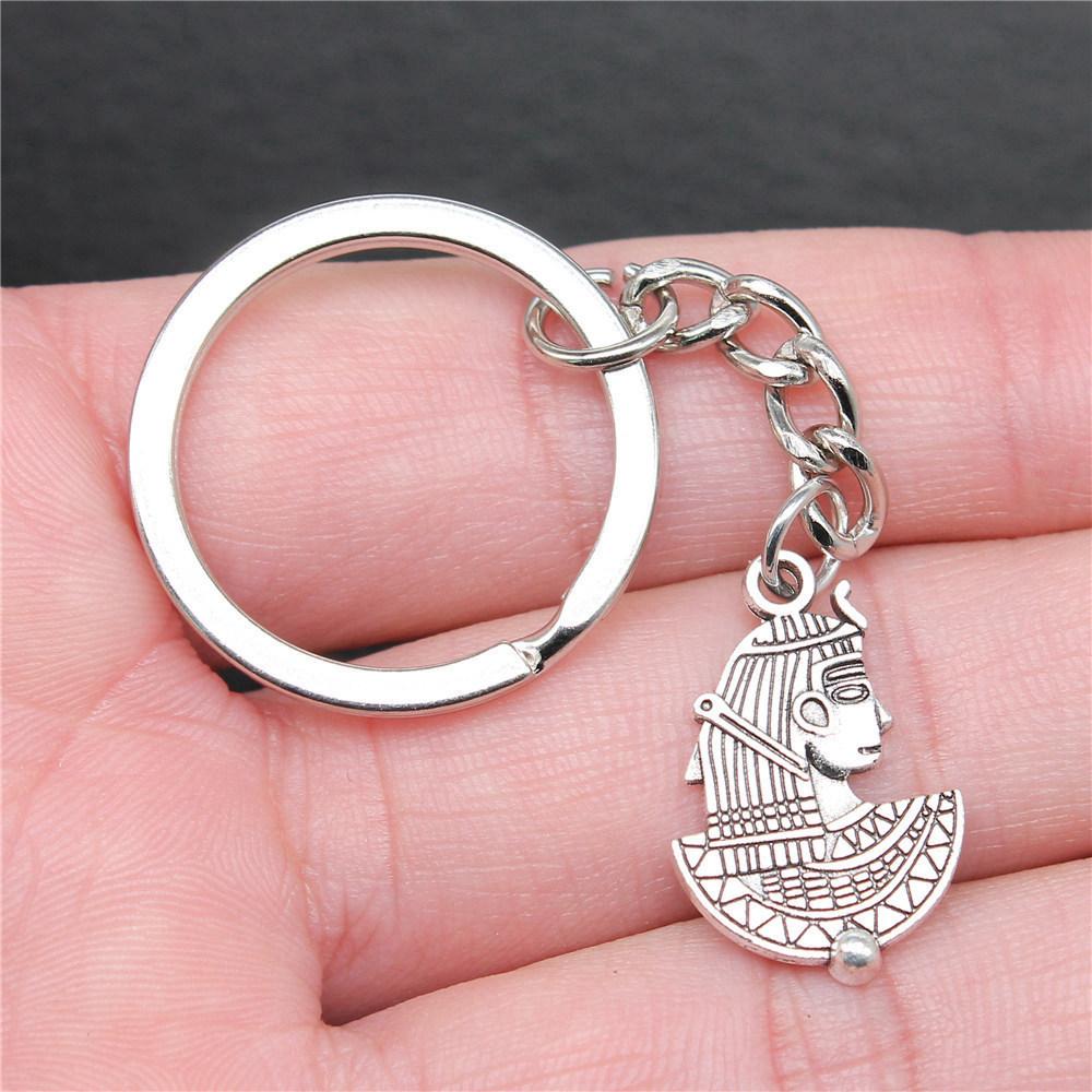 Pharaoh Chief Egyptian Amulet Keychain for Office Workers New Arrival Initial Graduation Gift Casual Accessory