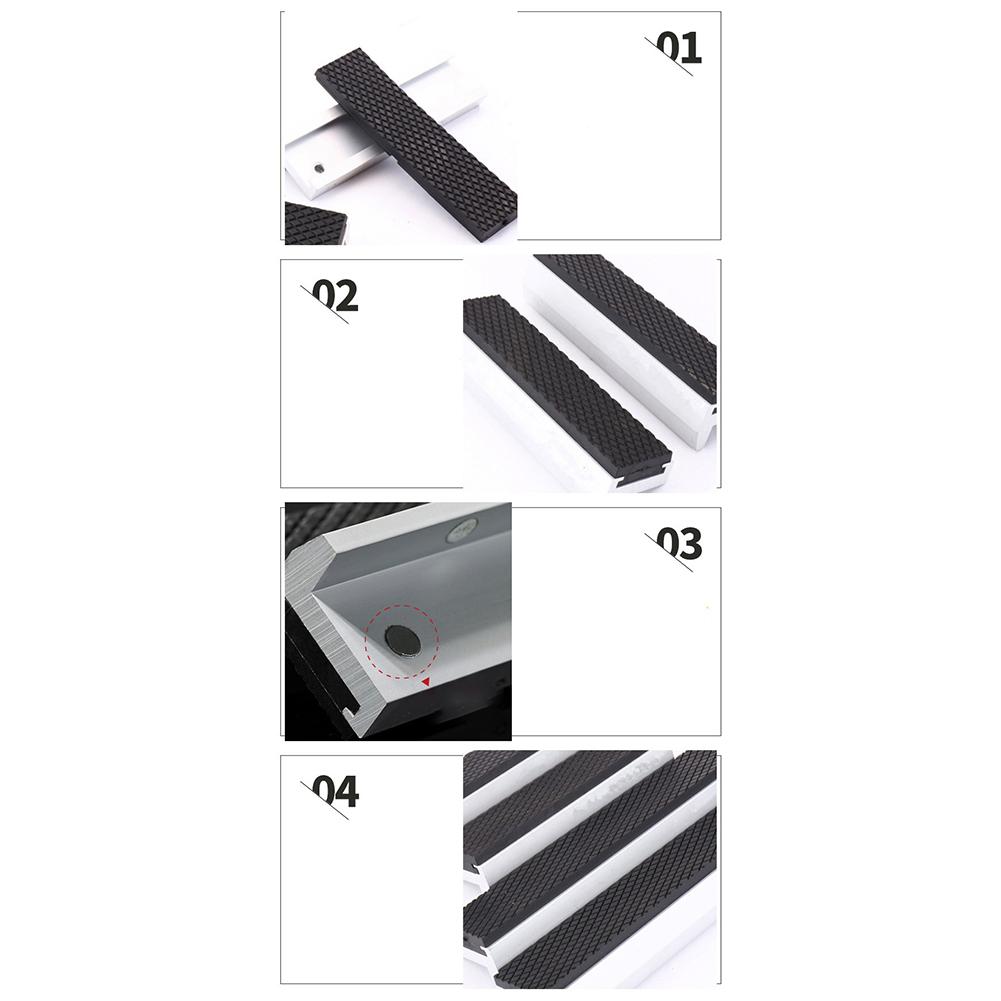 100mm 4 Inches Bench Machine Tool Anti-slip Vise Grip Pad Machine Tool Cover Aluminum Alloy Cover Enhanced Control