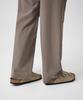 MUSINSA STANDARD [Cooltandard] One-Pleat Wide Elastic Waist Slacks [Dusty Beige]