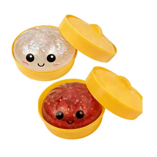 Steamed Bun Squeeze Toy Soft TPR Fidget Toys Sensory Stress Reliever Cute Slow-Rising