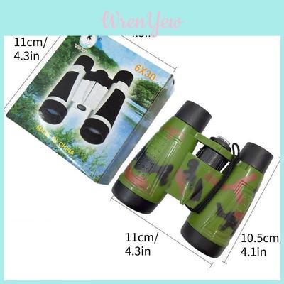 Foldable Kids Camouflage Binoculars With Compass For Outdoor Play