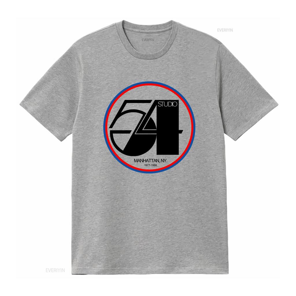 Studio 54 T Shirt Manhattan NY 1977 1986 Retro Design Vintage Washed Streetwear Stretched Designer Clothes Comfortable Casual