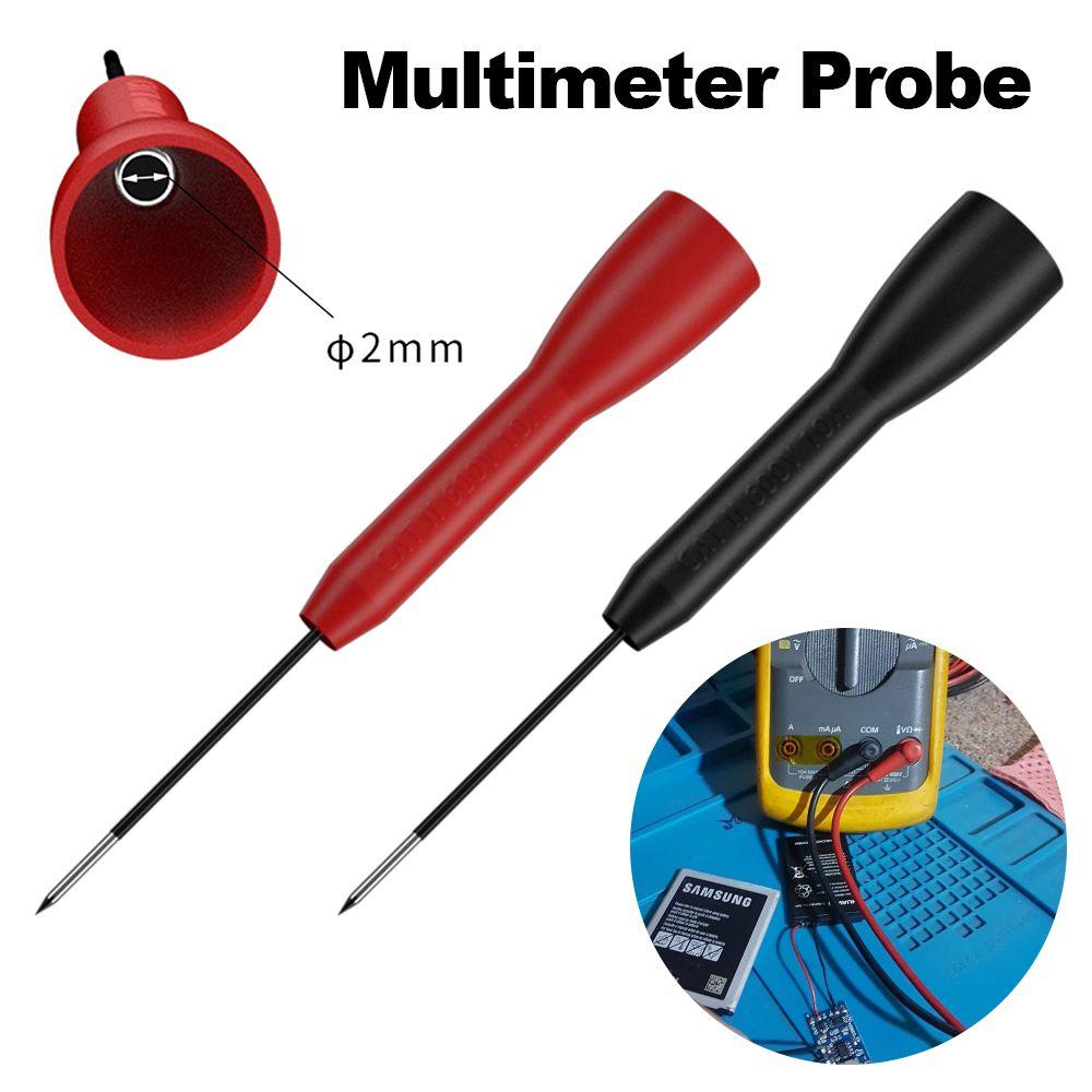 Hohe Qualität für 2mm Messleitungen 1mm Professionelle Multimeter-Messspitze Edelstahl Pucture Nadeln Set Messspitze