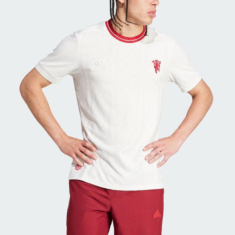 Adidas Manchester United Soccer Jerseys Men's White Moderate Straight Fit IP1746